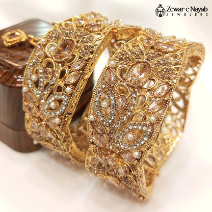 J13- Stone Work Bangles
