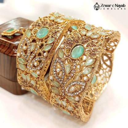 J13- Stone Work Bangles