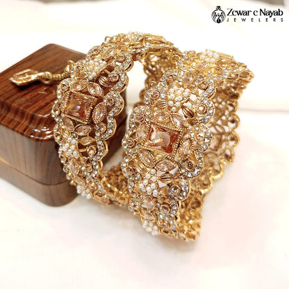 J18- Stone Work Bangles