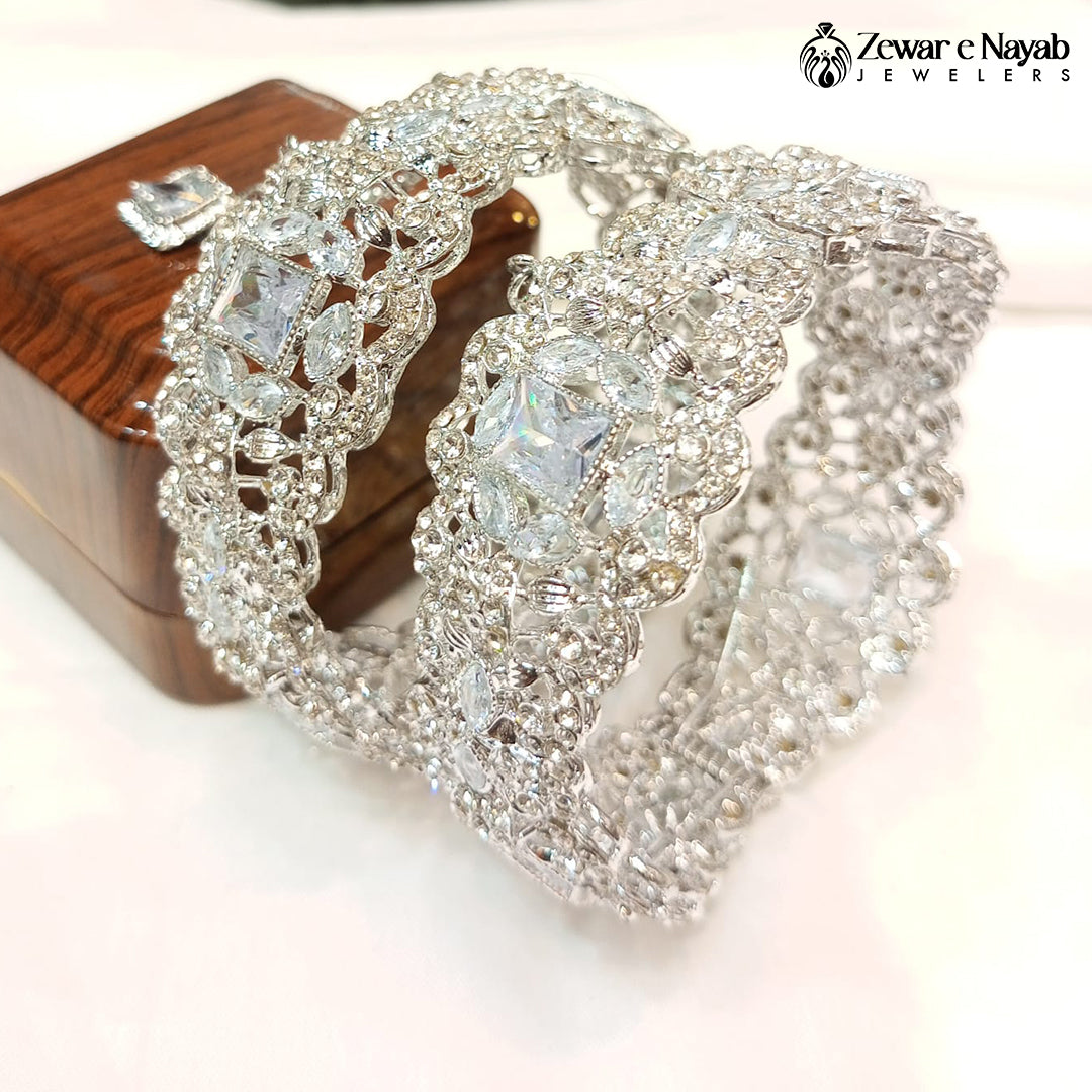 J18- Stone Work Bangles