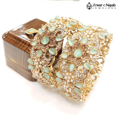 J16- Stone Work Bangles